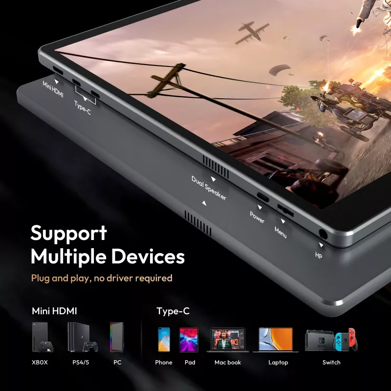 De ce ar trebui să alegeți un monitor portabil de 16 inchi 1200P pentru muncă și călătorii?